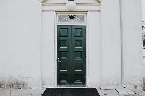 grey black door rug placed near black entrance door philadelphia